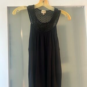 Ella Moss Black and White Geometric Knit Top